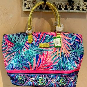 BNWT Lilly Pulitzer Gypset Paradise Weekend Travel Tote